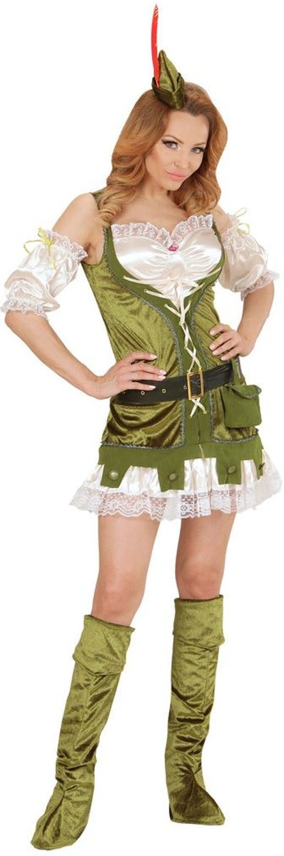 Robin Hood Kostuum | Vrouwelijke Robin Hood Kostuum | Small | Carnaval kostuum | Verkleedkleding